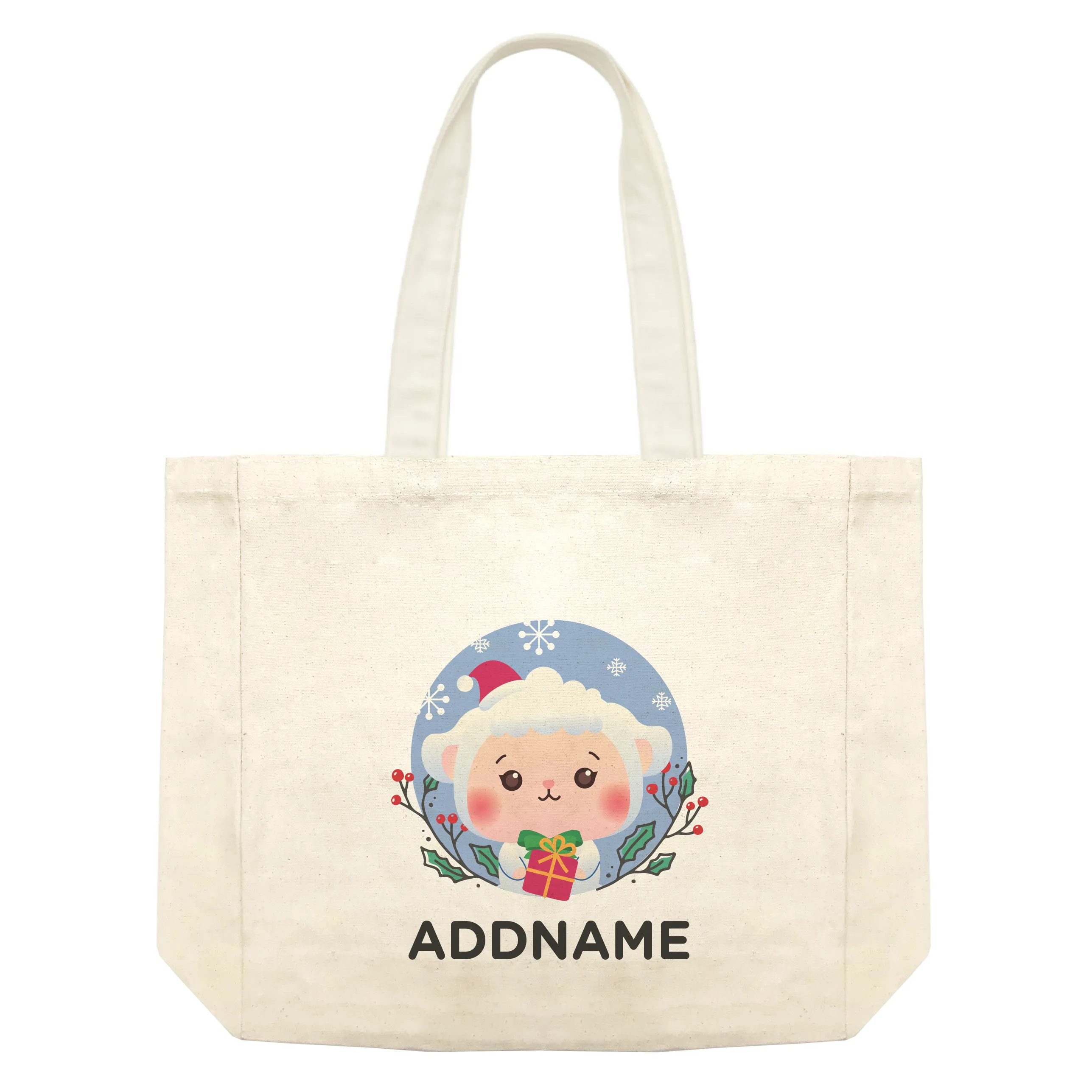 Christmas Cute Animal Series Cute Sheep Shopping Bag