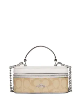 Coach Train Case Crossbody In Signature Canvas