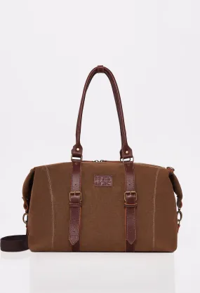 Coffee Canvas Duffel Bag ‘Otto’