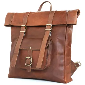 Combo Of 2 ,Leather Travel Backpack / Crossbody Laptop Bag.