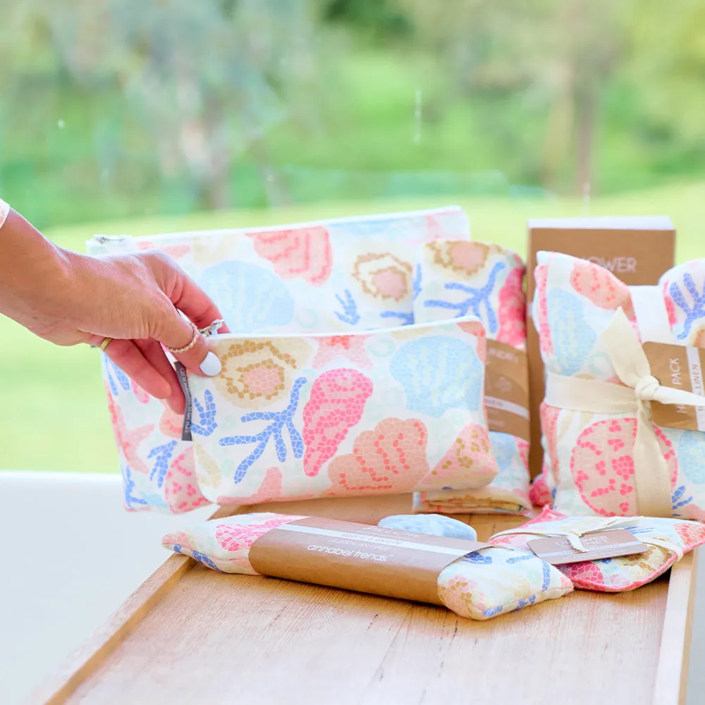 Cosmetic Bag - Linen - Small - Shelly Beach