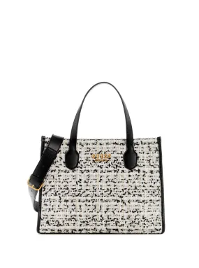 Cream Multi Tweed Silvana Tote Bag