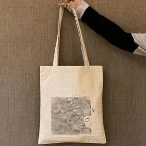 Curly Hair - 100% Cotton Canvas Tote Bag