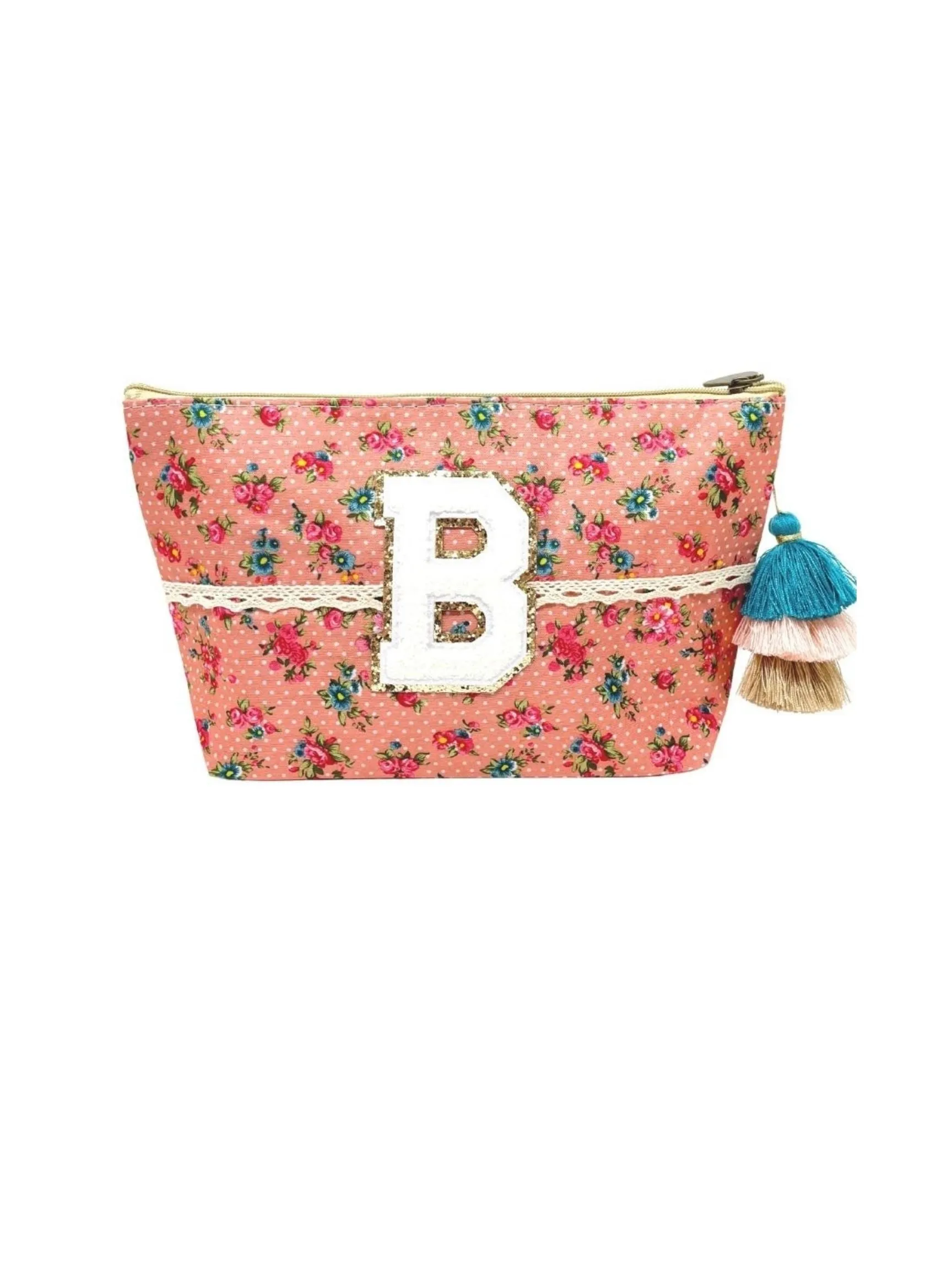 CUSTOM FLORAL COSMETIC BAG