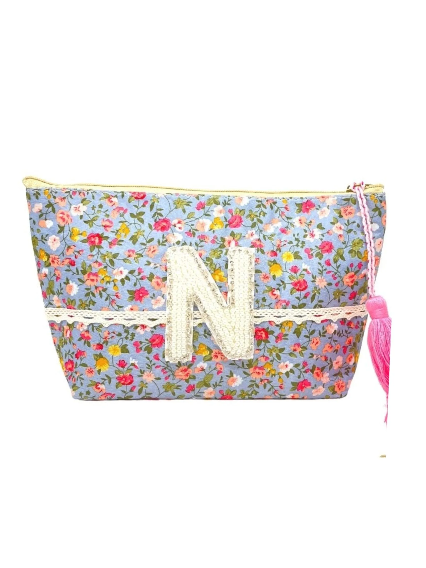 CUSTOM FLORAL COSMETIC BAG