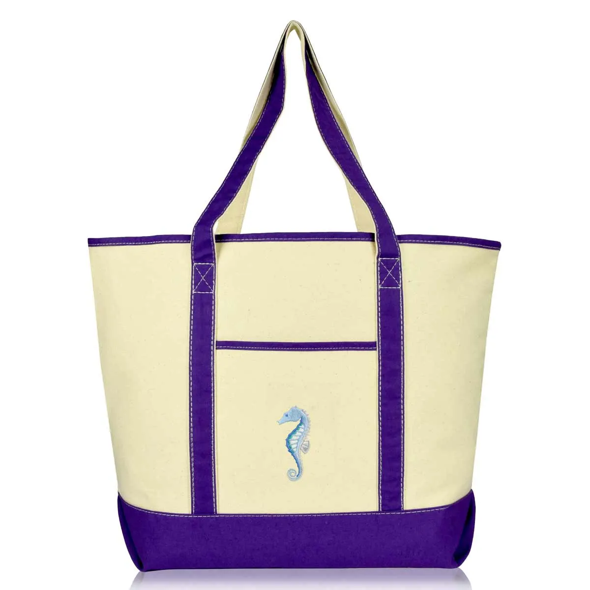 Dalix Seahorse Tote Bag