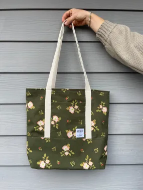 'Dog Rose' Canvas Tote