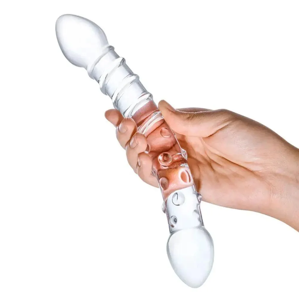 Double Trouble Glass Dildo