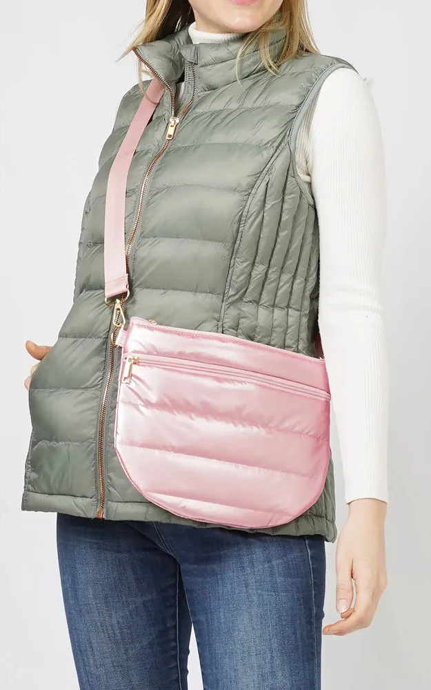 EBG10712 PUFFY HALF MOON CROSSBODY BAG