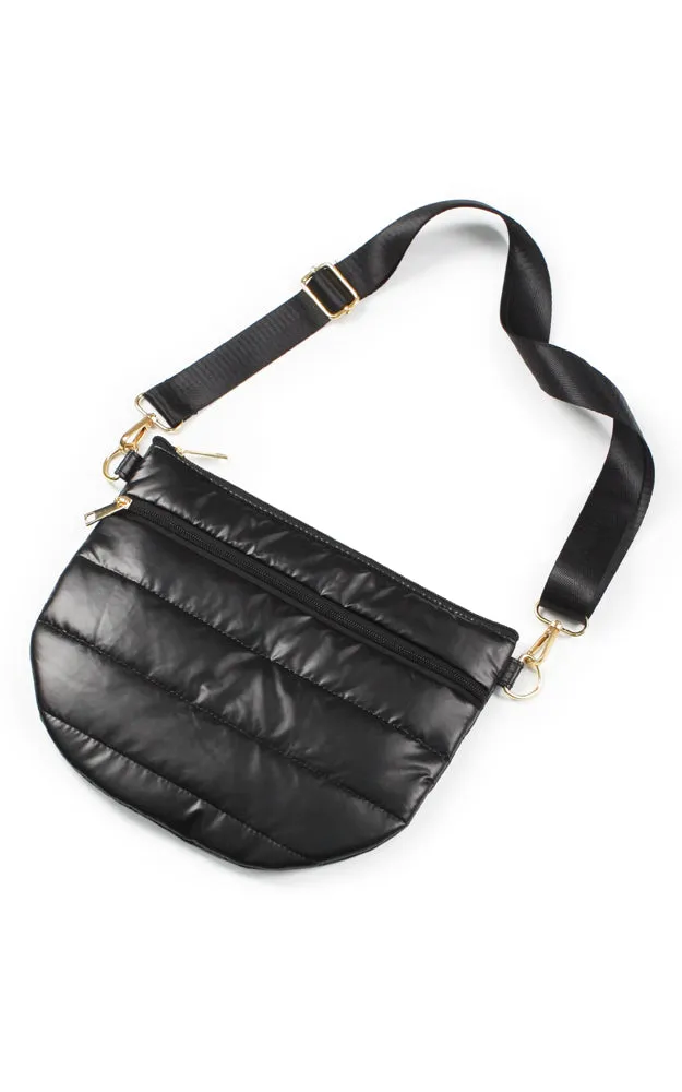 EBG10712 PUFFY HALF MOON CROSSBODY BAG