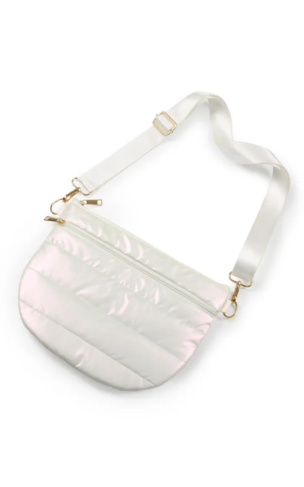 EBG10712 PUFFY HALF MOON CROSSBODY BAG