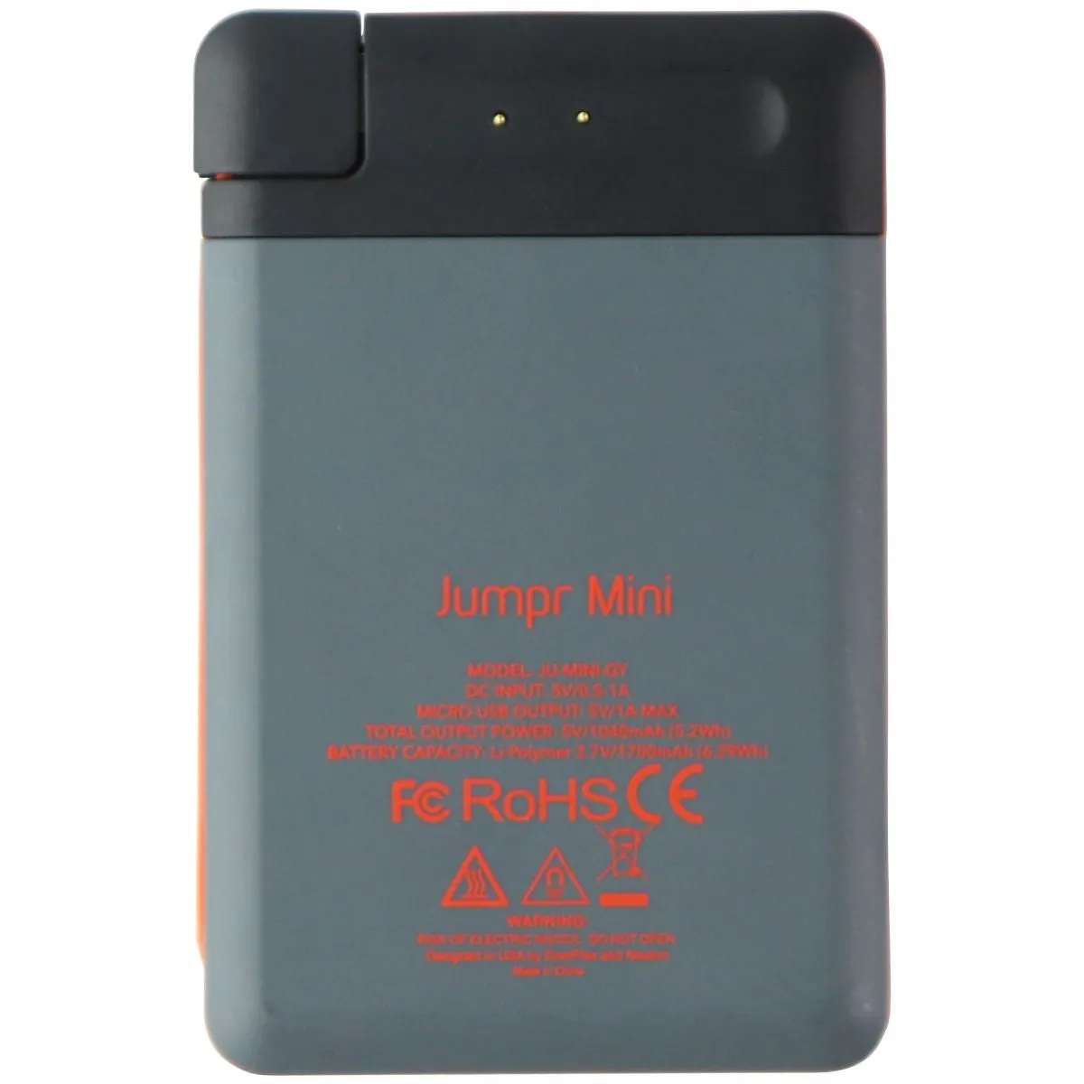 EnerPlex Jumpr 1700mAh Mini Stackable Power Bank with Tethered Micro-USB Cable