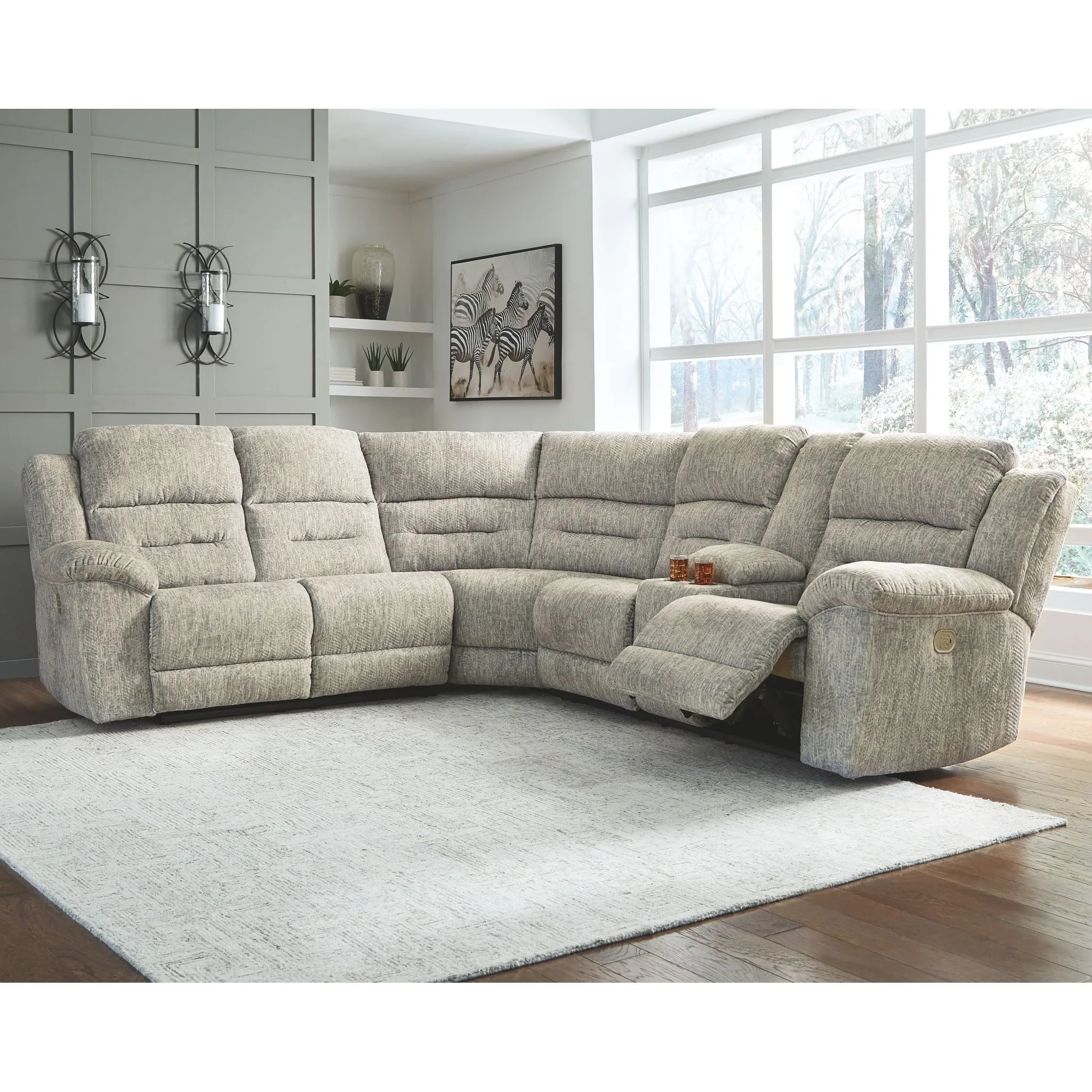 Family Den 3 Piece Power Reclining Sectional