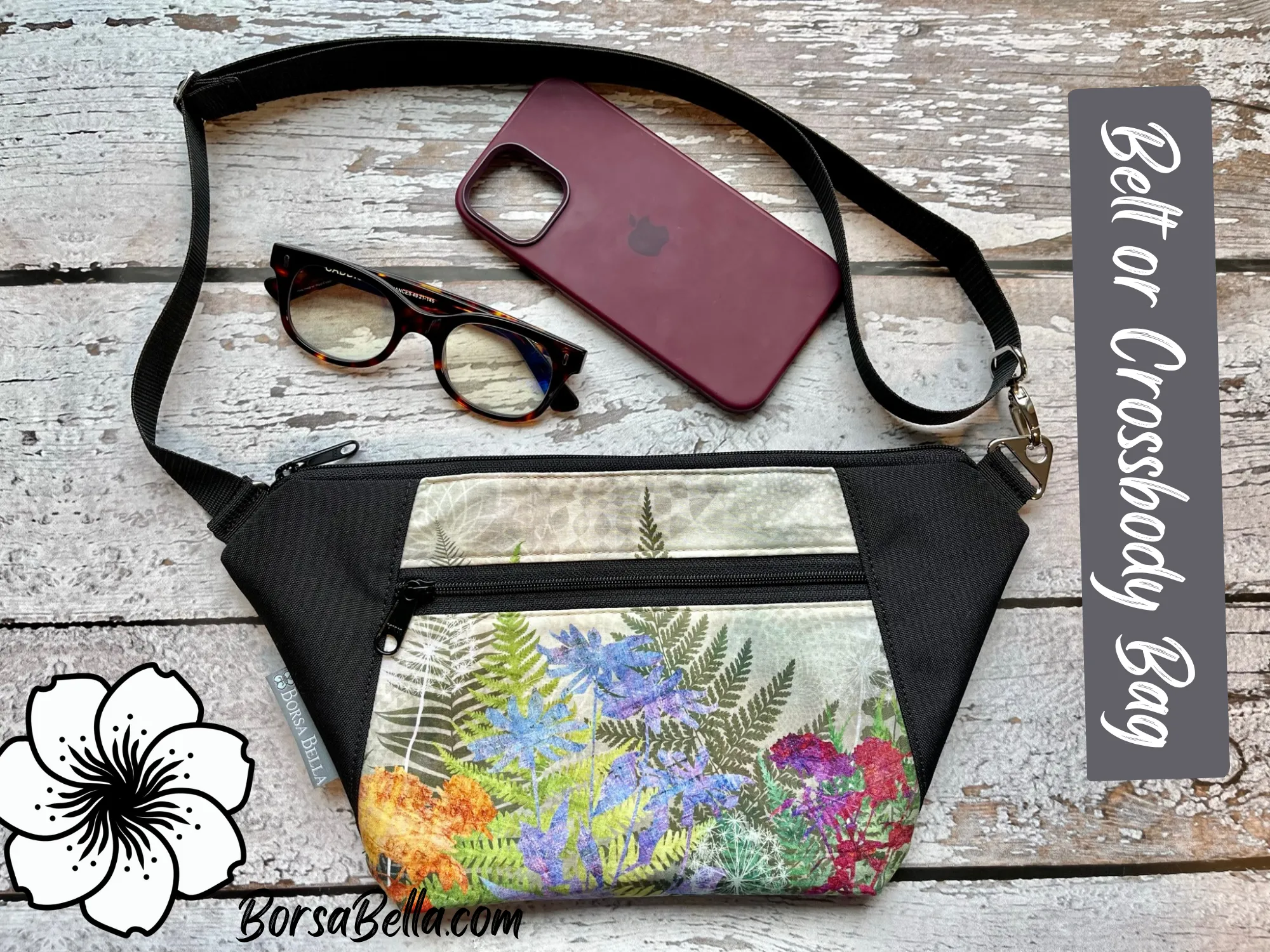 Fanny Pack or Crossbody Bag - FernTastic Fabric