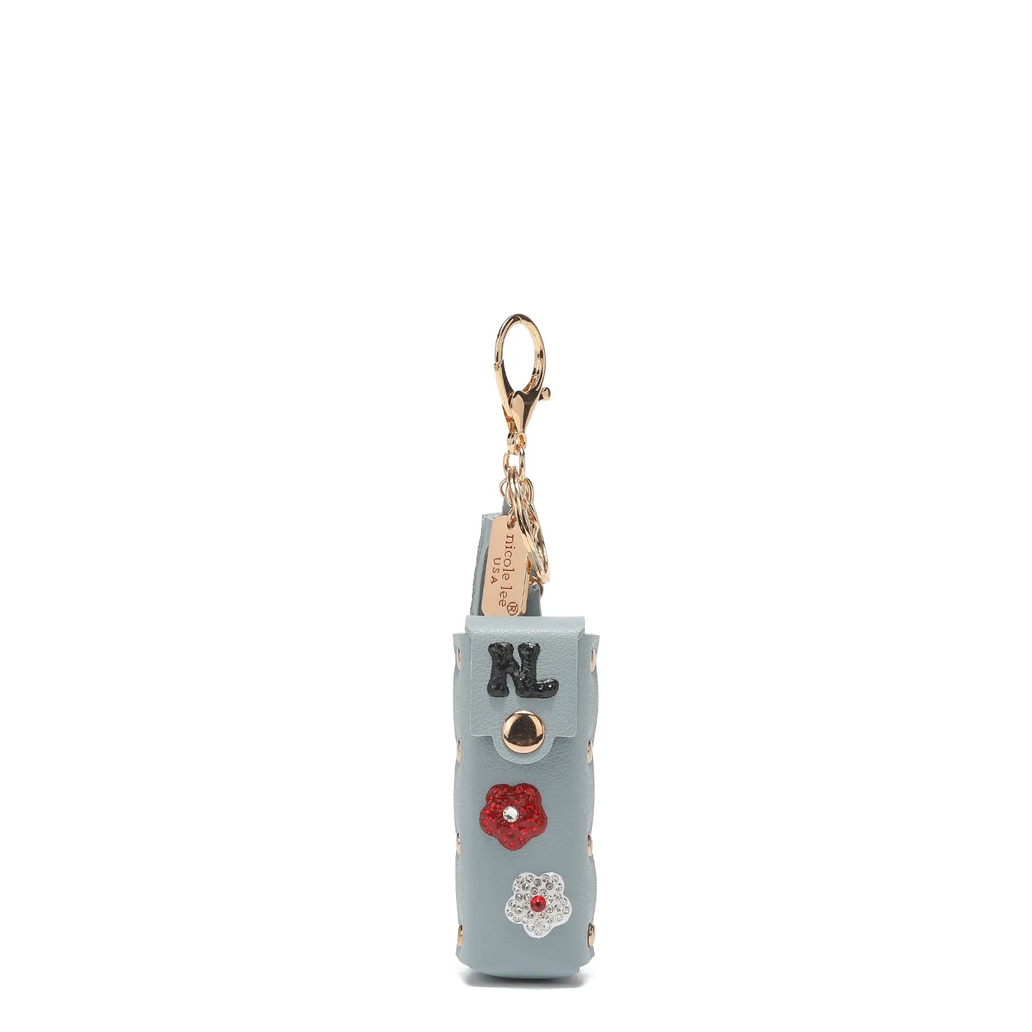 FLOWER LIPSTICK HOLDER KEYCHAIN