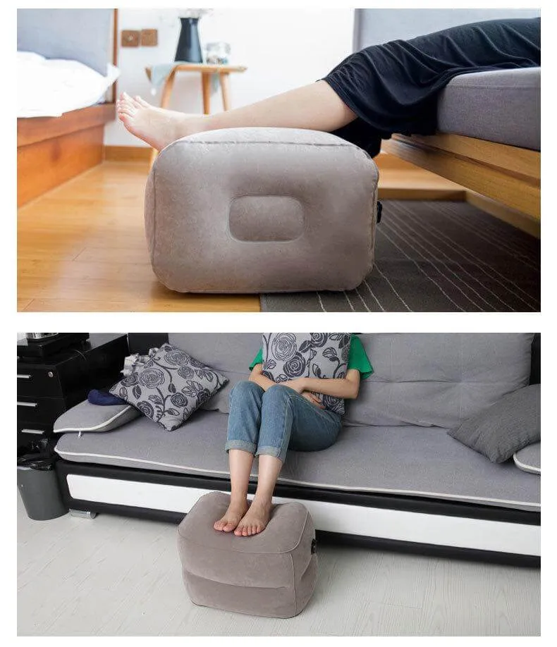 Folding Footrest Large Valve Travel Inflatable Pillow