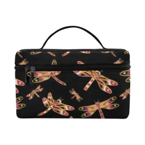 Gathering Yellow Black Cosmetic Bag/Large