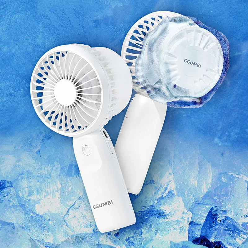 GGUMBI Mini Ice Cooling Fan with 4000mAh Power Bank