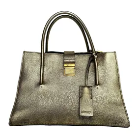 Gold Leather Small Tote