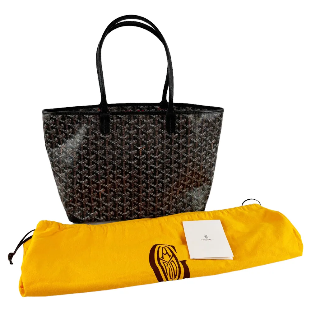 GOYARD Artois PM Tote Bag Black Brown LHQ313