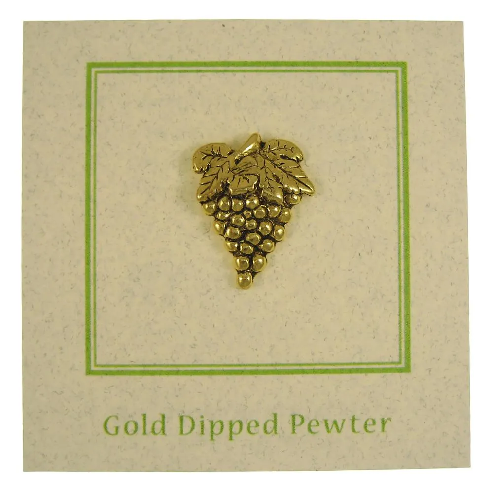 Grapes Gold Lapel Pin