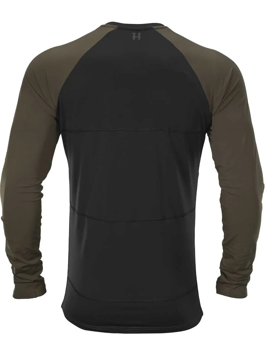 HARKILA Heat Control L/S T-Shirt - Mens - Willow Green & Black