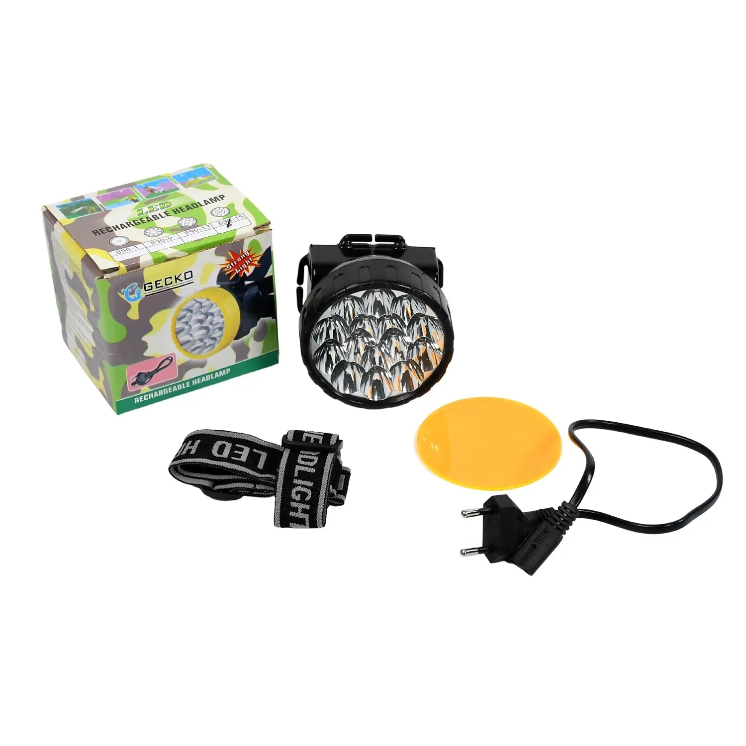 Head Lamp 15 Led Long Range Rechargeable Headlamp Adjustment Lamp Use For Farmers, Fishing, Camping, Hiking, Trekking, Cycling