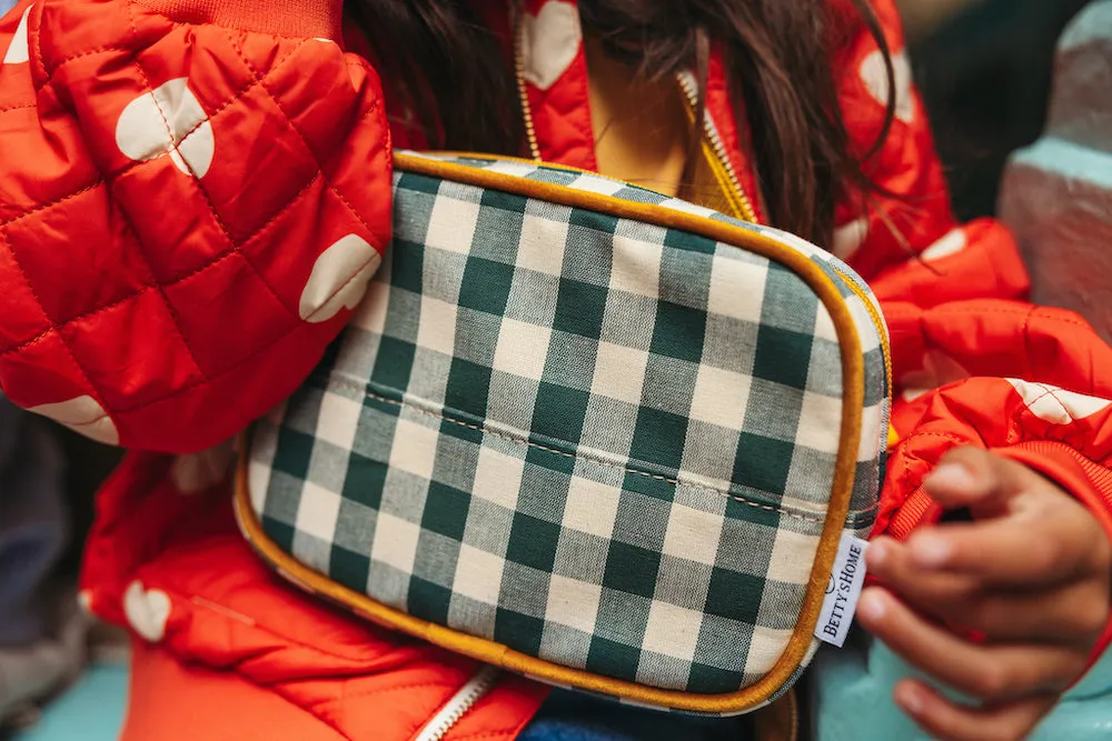 Hip Pack Travel | Fanny Pack | Gingham | Green Grass