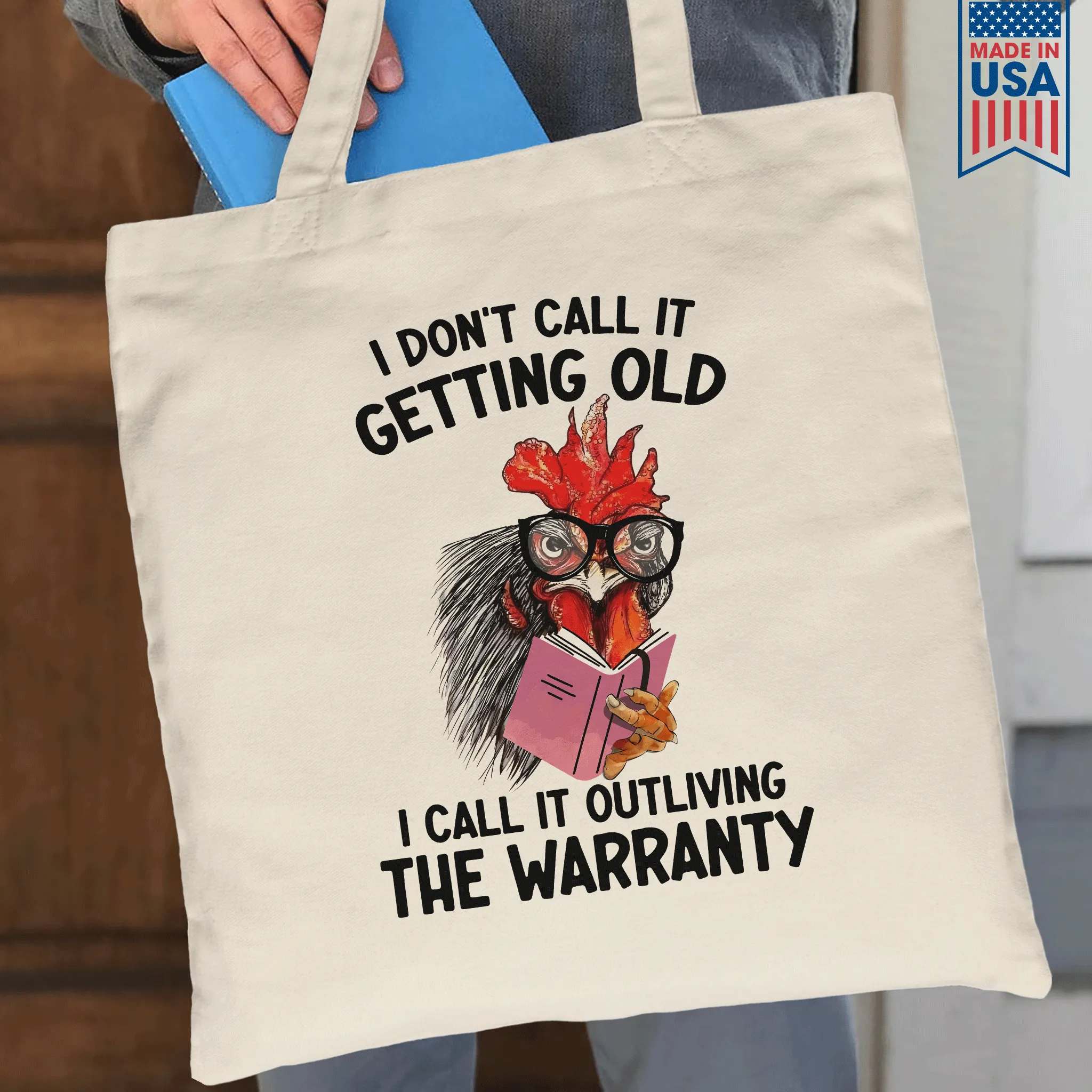 I Don’t Call It Getting Old I Call It Outliving The Warranty Book Lovers Gift TBW339