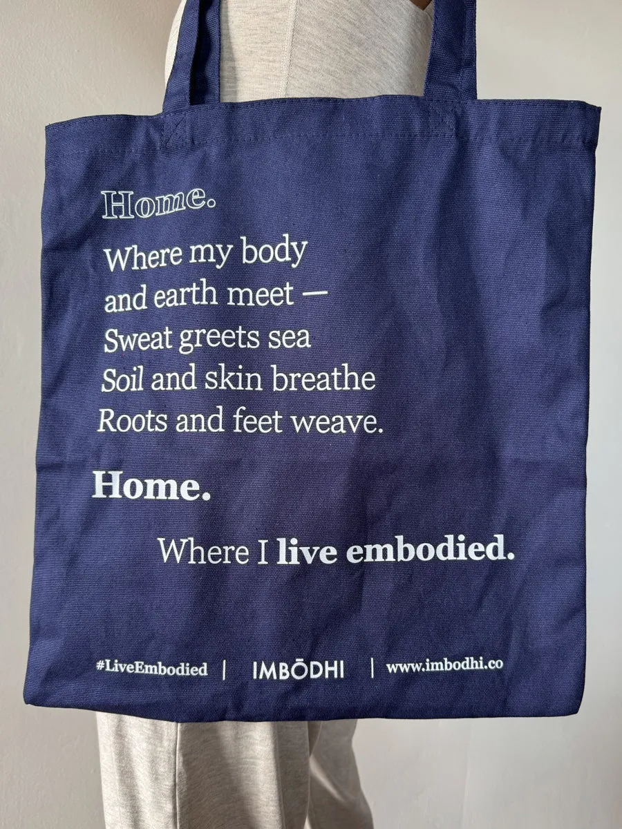 IMBŌDHI Tote Bag, Indigo