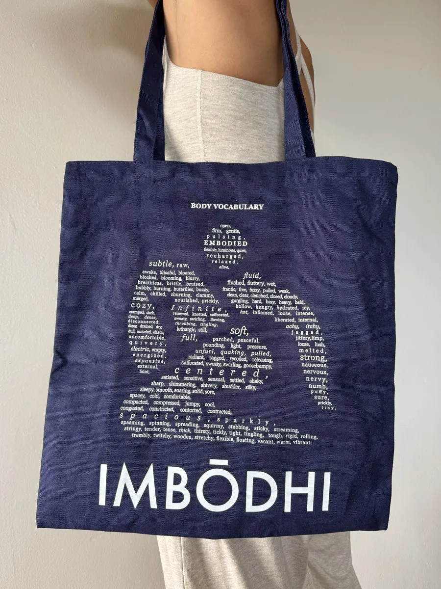 IMBŌDHI Tote Bag, Indigo