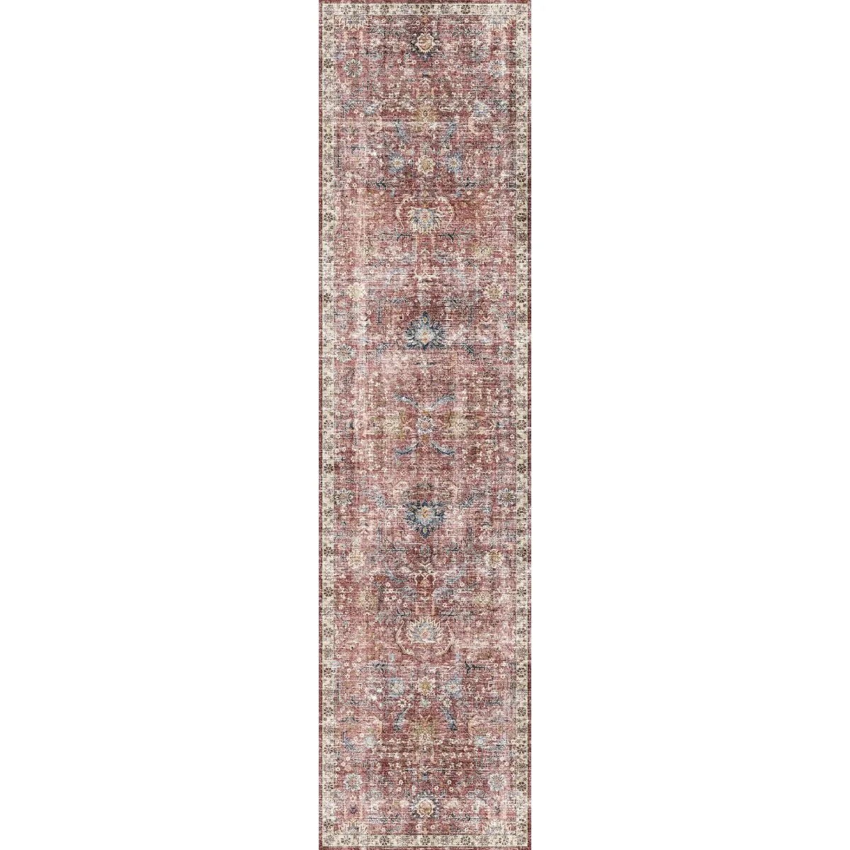 Jasper Rose Taupe Red Rug