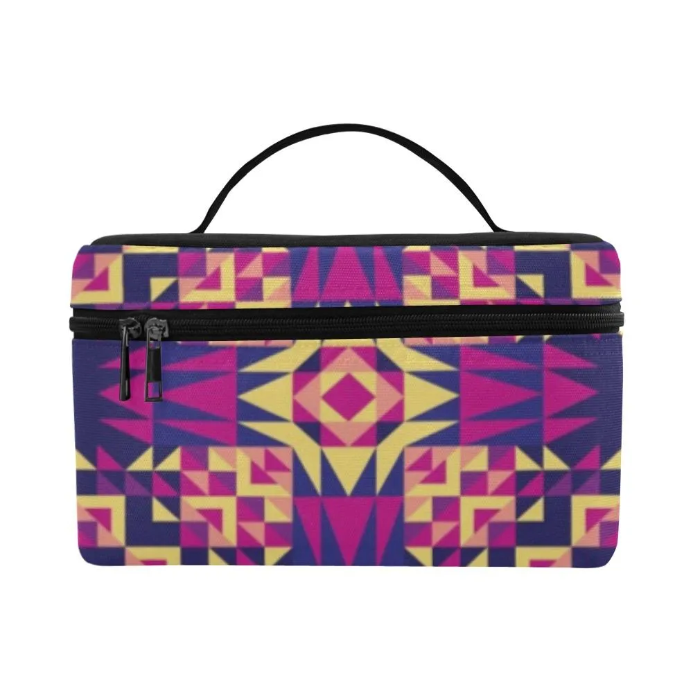 Kaleidoscope Bleu Cosmetic Bag/Large