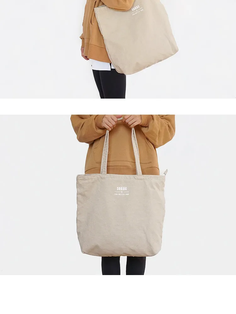 Khaki Canvas Tote Bag Canvas Handbag Womens Canvas Shoulder Tote Bag for Men