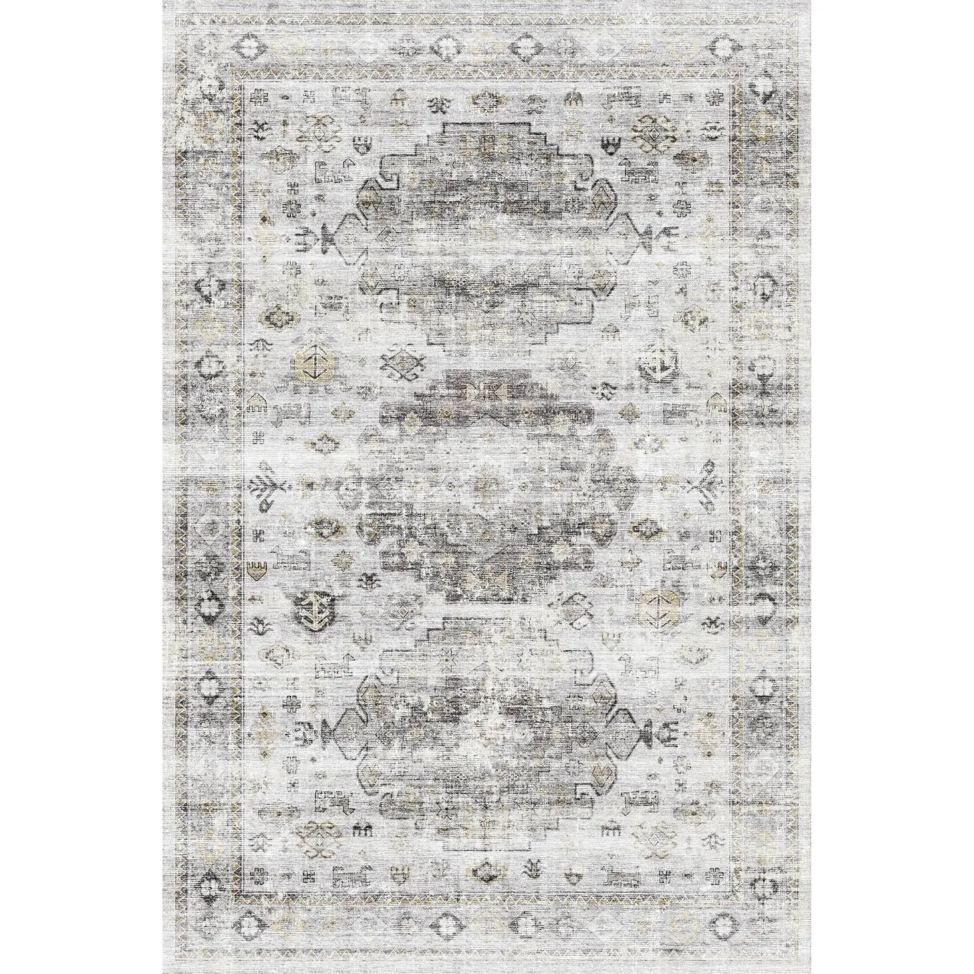 Kyra Silver Grey White Rug