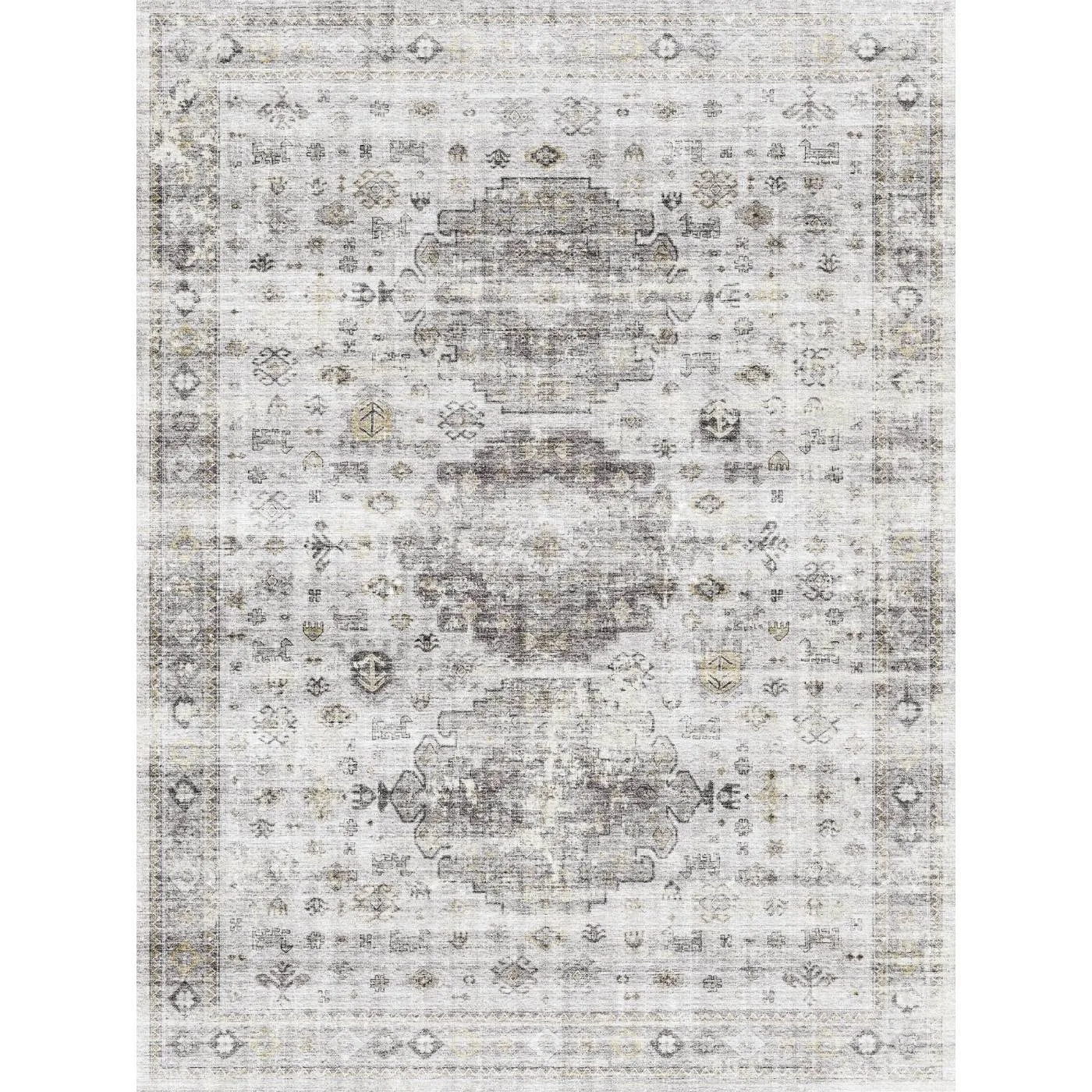 Kyra Silver Grey White Rug