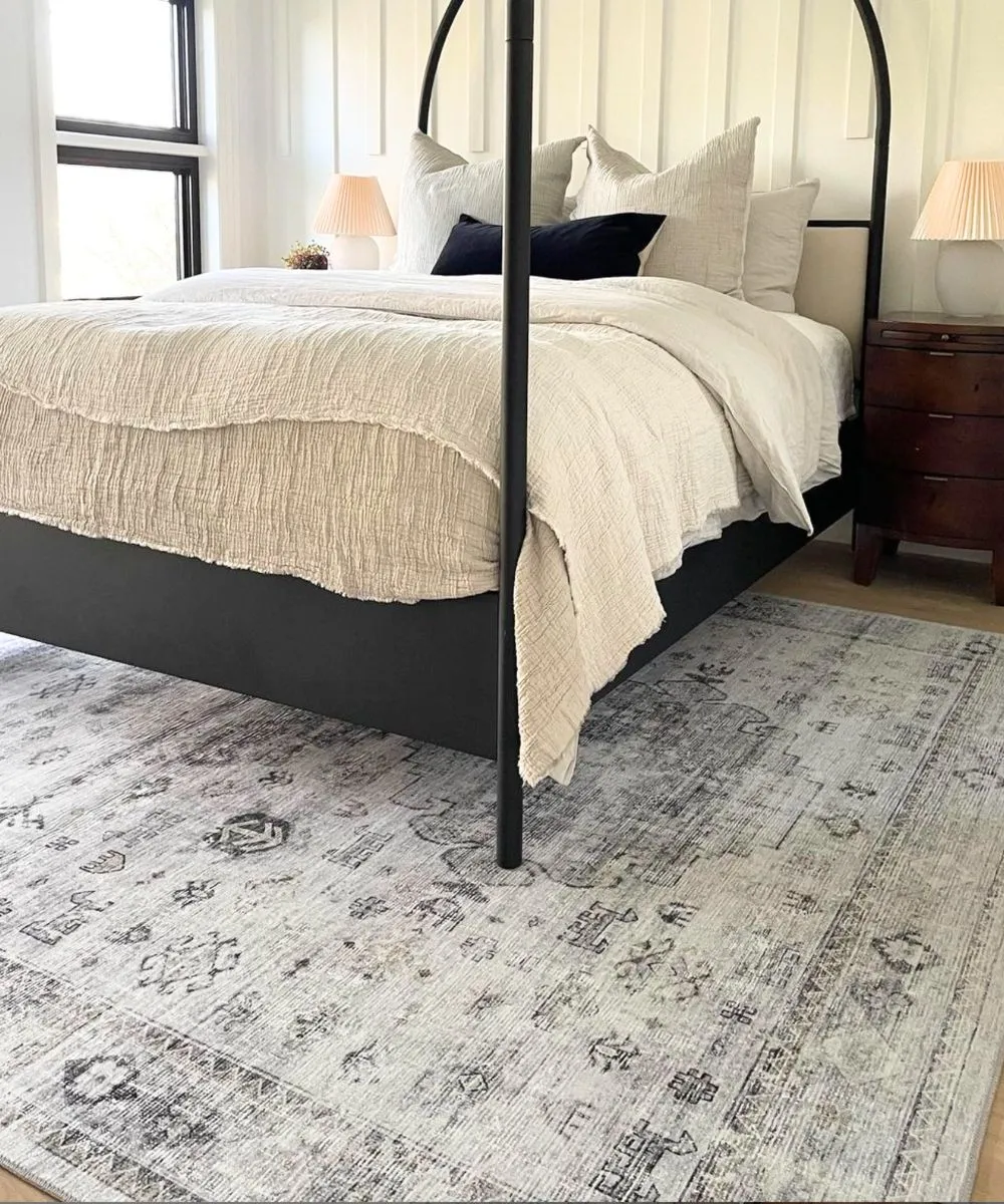 Kyra Silver Grey White Rug