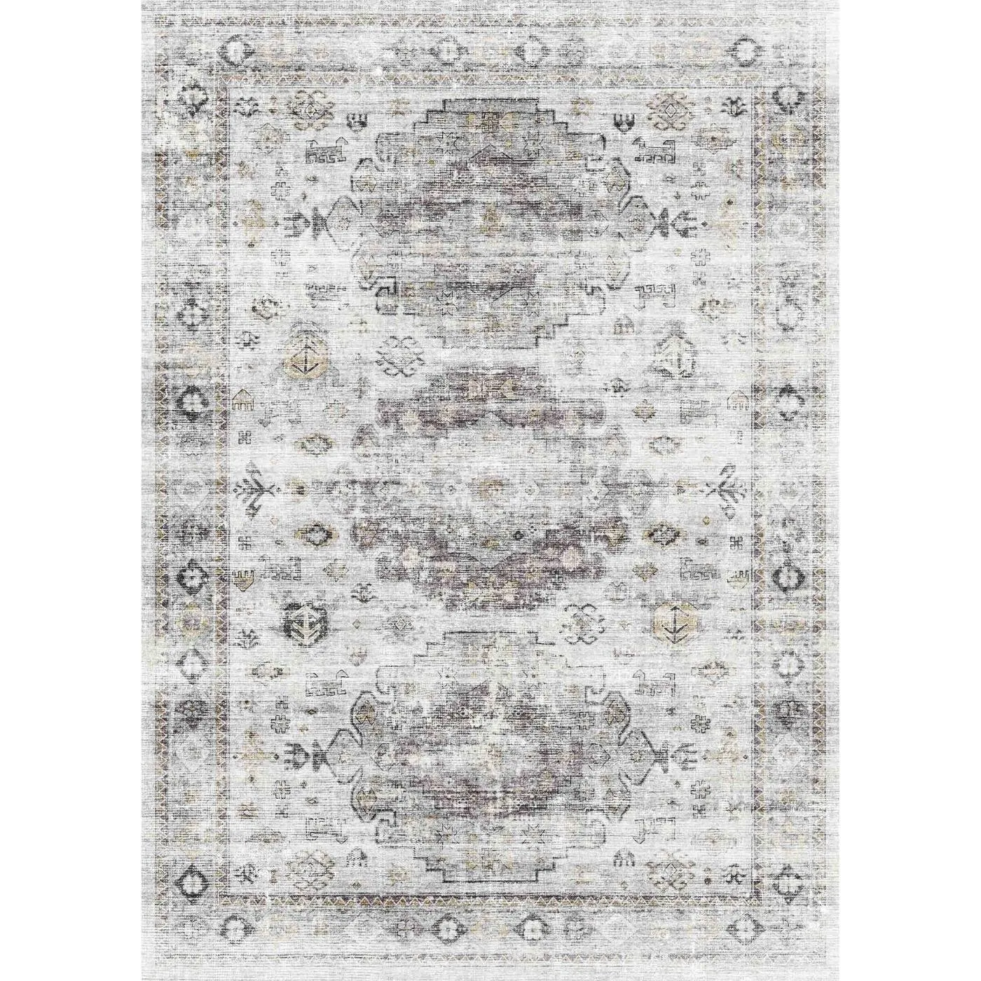 Kyra Silver Grey White Rug