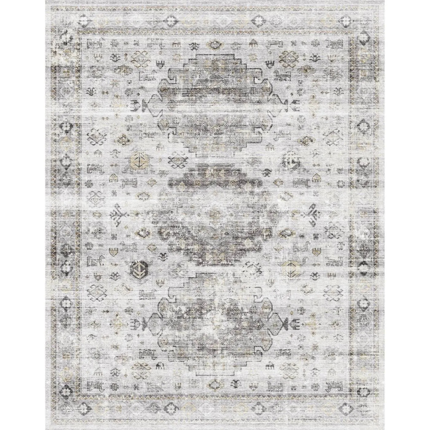 Kyra Silver Grey White Rug