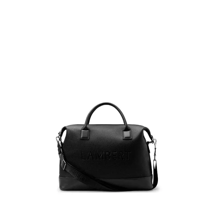 Lambert The Mae - Black Vegan Leather Mini Travel Bag