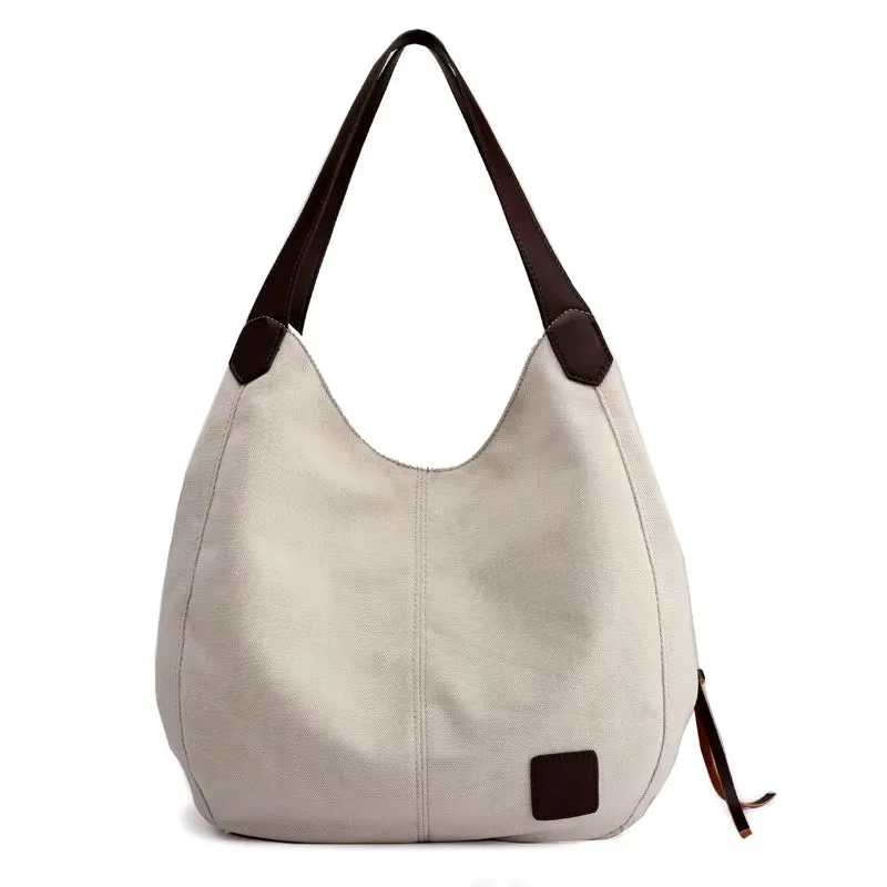 Large Canvas Crossbody Bag for Women - Designer Tote & Shoulder Bag