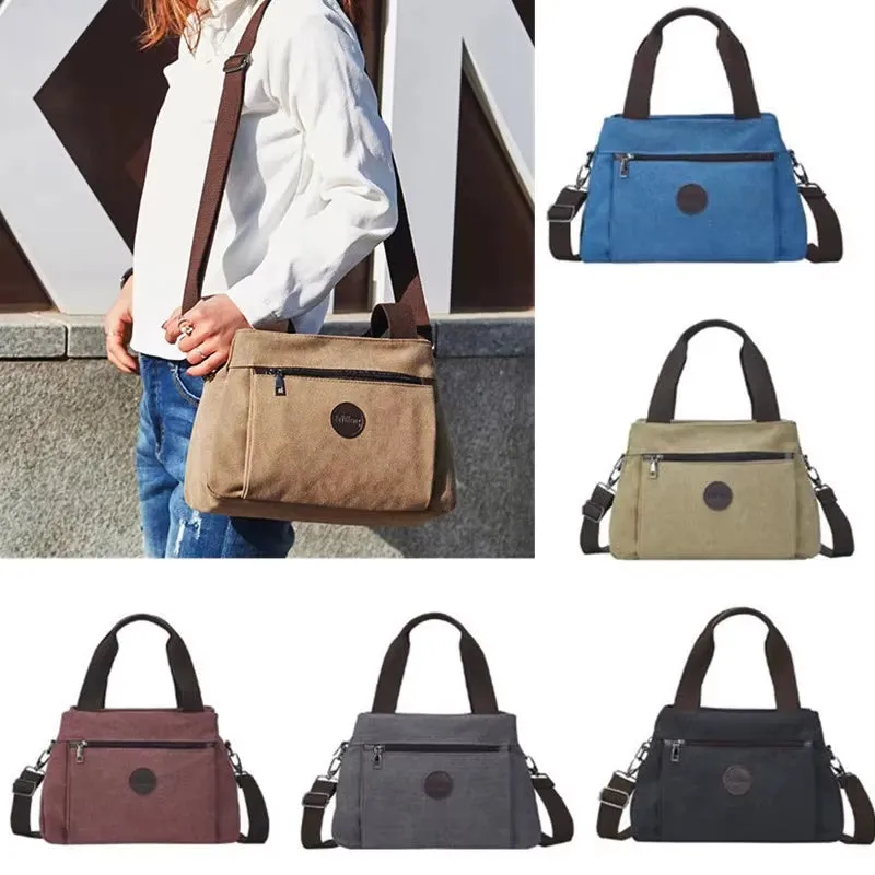 Large Canvas Crossbody Bag for Women - Designer Tote & Shoulder Bag