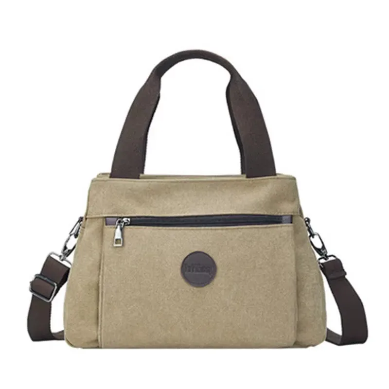 Large Canvas Crossbody Bag for Women - Designer Tote & Shoulder Bag