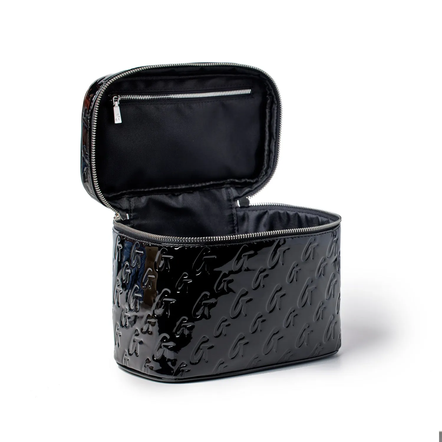 LARGE MONOGRAM TOILETRY BAG - MIRROR BLACK