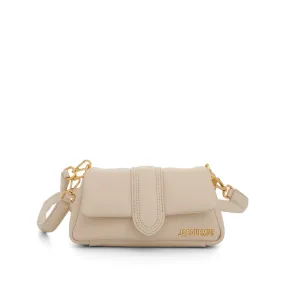 Le Petit Bambimou Leather Bag in Light Beige