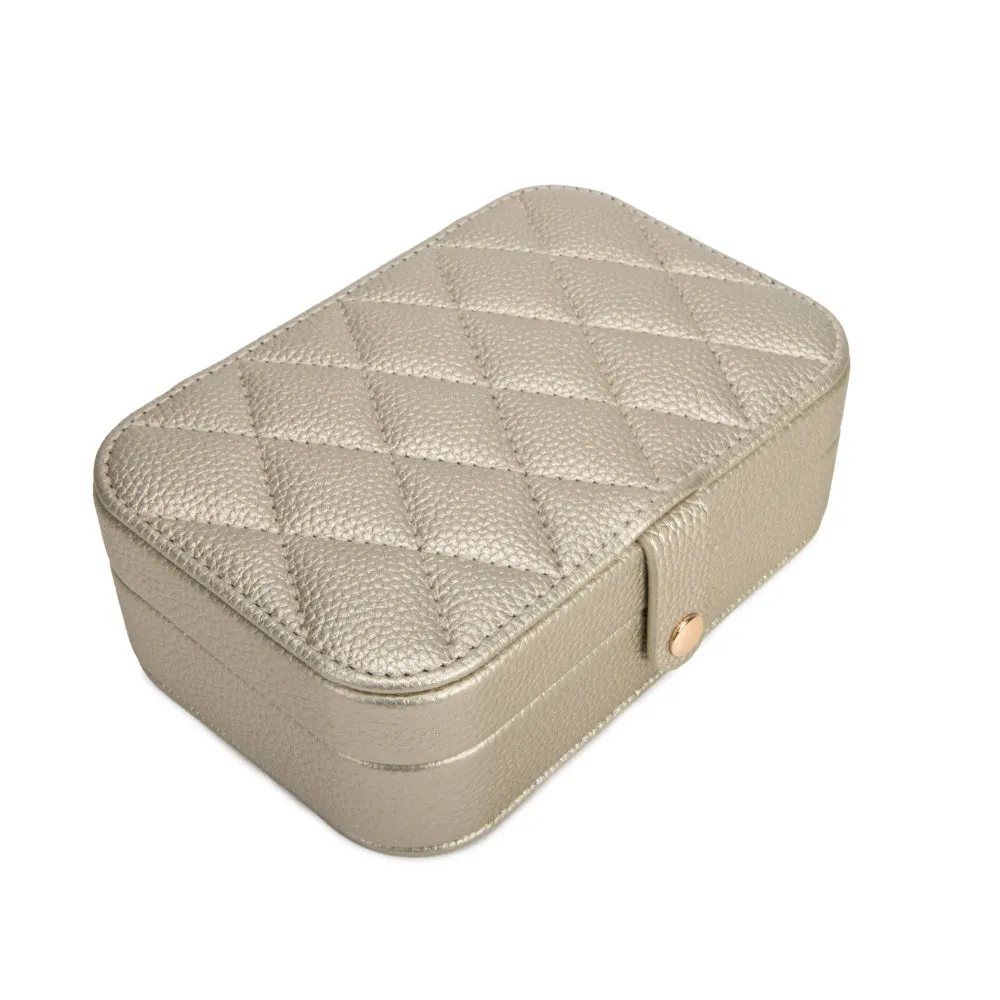 Leah Quilted Travel Jewelry Organizer