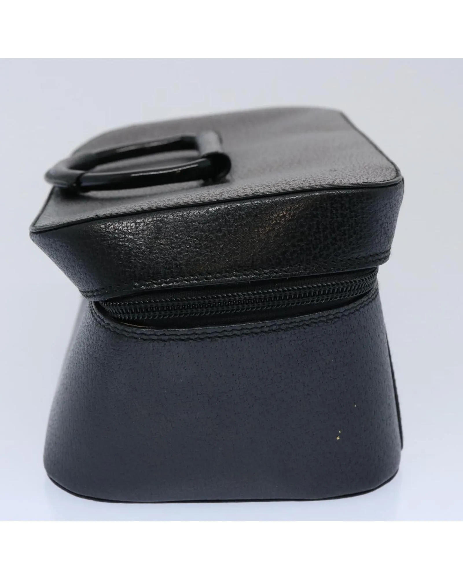 Leather Black Cosmetic Pouch