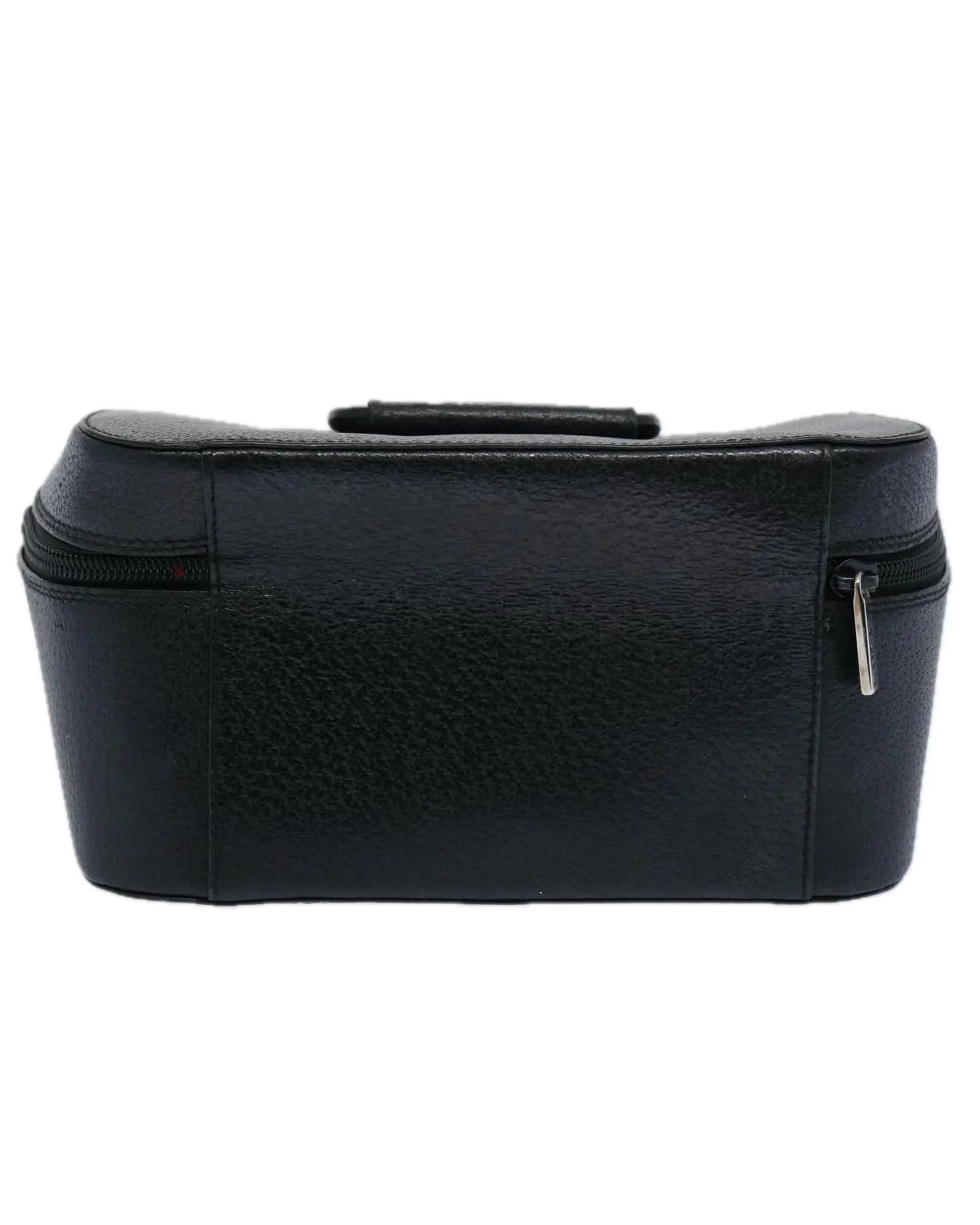 Leather Black Cosmetic Pouch