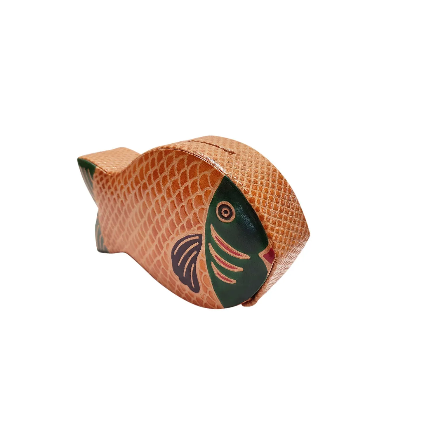 Leather Fish Shape Piggy Bank