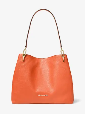 Leighton Large Pebbled Leather Shoulder Bag